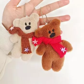 Брелок в виде плюшевого медведя из мультфильма, кулон в виде куклы-медведя, брелок для пары, подвеска на рюкзак, украшение для сумки в машину, новогодний подарок, аксессуар A