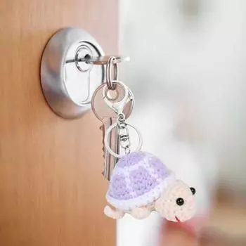 Брелок в виде плюшевой черепахи, пряжа, сумка через плечо, украшение для школьной сумки, подвеска для подарка на Новый год, держатель для ключей, органайзер для ключей