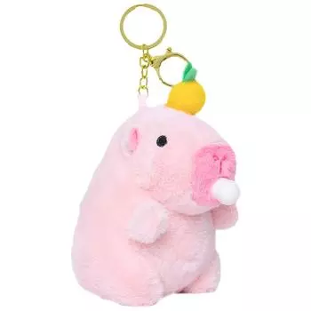 Брелок в виде плюшевой капибары, креативный забавный брелок, мягкая игрушка капибара, брелок в виде сумки A