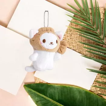 Брелок в виде плюшевой куклы, очаровательный держатель для ключей, сумка-подвеска для кошелька, рюкзака, кошелька