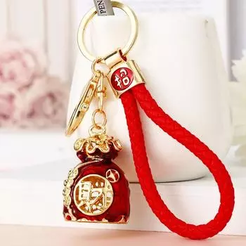 Брелок в виде счастливой купюры в китайском стиле - корейская версия, креативная подвеска для женщин 3*4cm