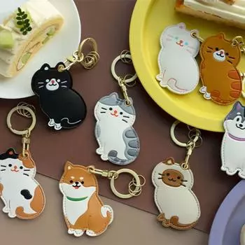 Брелок в виде собаки, сиамской кошки, кулон в виде кошки удачи, милый пингвин, держатель для карты доступа для детей Style J