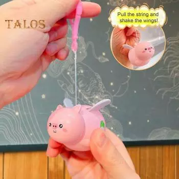 Брелок в виде животного из мультфильма с крыльями, красочный брелок, кулон, рюкзак, сумка, багаж, аксессуар чёрный