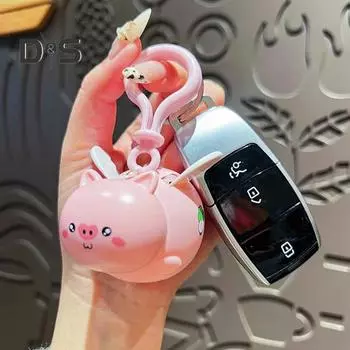 Брелок в виде животного из мультфильма с крыльями, красочный брелок, кулон, рюкзак, сумка, багаж, аксессуар чёрный