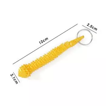 Брелок в виде змеи, напечатанный на 3D-принтере, модель змеи, фигурка с подвижным соединением, имитация игрушек, креативный настольный автомобильный кулон, красочные поделки