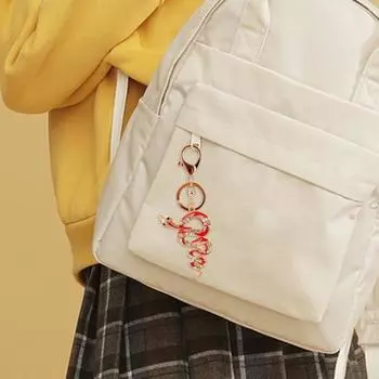 Брелок Yousheng, блестящие стразы, брелок в форме змеи, декоративный держатель для ключей от машины, сумка, подвеска, аксессуары красный