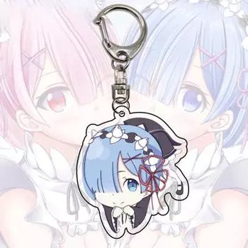 Брелок Zero Starting Life in Another World, коллекционный изысканный японский аниме, брелок Rem для детей, подарок 2