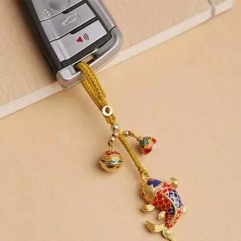 Брелоки для автомобильных ключей Брелоки для автомобильных ключей Маленькая подвеска Брелок для ключей Ремешок Креативный брелок для ключей в виде рыбки на удачу для мужчин Lucky Fish