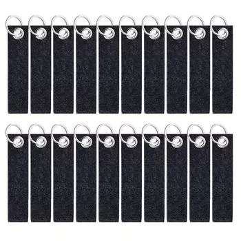 Брелоки для ключей, 20 шт., серые брелоки для ключей, держатель для меток, брелок для ключей, сделай сам, фетровый брелок для сумочки, подвеска на рюкзак, 13x3 см