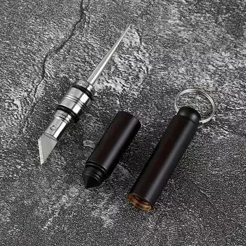 Брелоки для ключей Брелоки Латунная зубочистка Универсальный нож Брелок Подвеска Игла для сбора карточек Инструмент для сбора фруктов Инструмент для экстренного побега