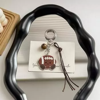 Брелоки для сумки Q-версия Мультяшный Настольный теннис Бадминтон Футбол Брелок Подвеска для сумки Креативное украшение для рюкзака Подарки