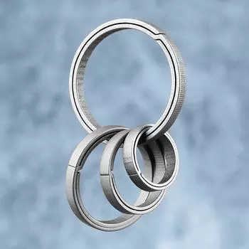 Брелоки из настоящего титанового сплава, брелки с пряжкой, подвеска, супер легкий мужской автомобильный брелок для мужского творчества, подарок оптом