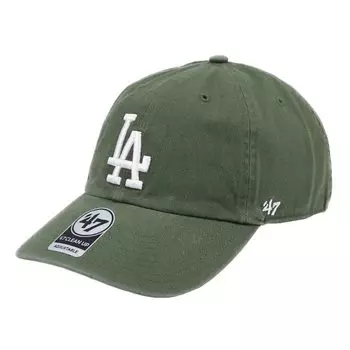 Бренд 47 Кепка Dodgers Cleanup LA Logo CLEAN UP CAP MENS LADIES Кепка Низкая кепка MLB LOS ANGELES DODGERS Moss x White Free Size 47 Мужская Женская белый