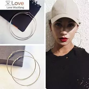 Бренд 4 размера большие серьги-кольца для женщин ювелирные изделия цвета золота для матери модные ювелирные изделия бижутерия аксессуар на день рождения Brincos