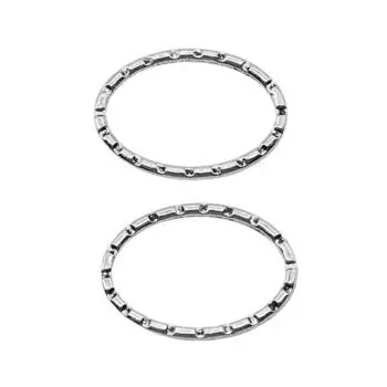 Бренд античных серебряных резных овальных кругов 15x20 мм: WYISYWG 20 шт. аксессуары для рукоделия