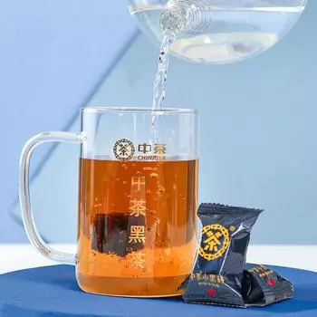 Бренд CHINATEA, маленький черный кирпичик, 5 лет, Хунань Аньхуа, темный чайный кирпичик, 150 г, коробка