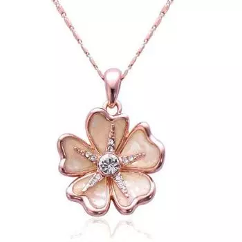 Бренд IUHA Natural Shell Springy Sakura Ожерелье Металл Аллергия и Предотвращение обесцвечивания Аксессуар Подарок