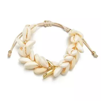 Бренд Mihmily - богемный плетеный браслет из ракушек, модные женские аксессуары золотой