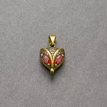 Бренд Mihmily - изысканный винтажный кулон из лисы, инкрустированный бриллиантами, приносит удачу