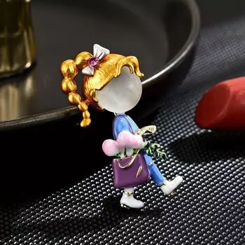 Бренд Mihmily - купить цветочные броши для маленьких активных девочек, высококачественные, милые и модные