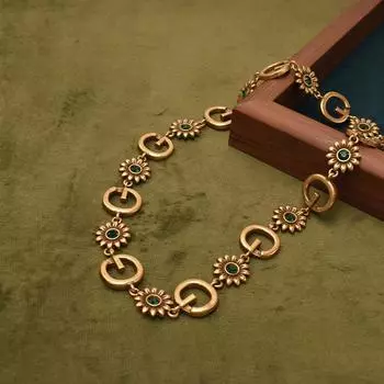 Бренд Mihmily — маленькое бриллиантовое колье в виде цветка маргаритки, ретро и универсальная мода