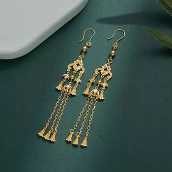 Бренд Mihmily - объемные серьги-кисточки в дворцовом стиле, ретро и мода высокого класса