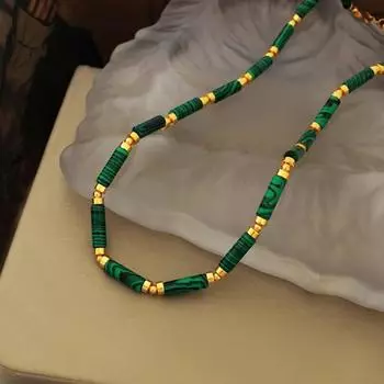 Бренд Mihmily - ретро-ожерелье из циркониевых бусин, легкий роскошный ретро-дизайн высокого класса