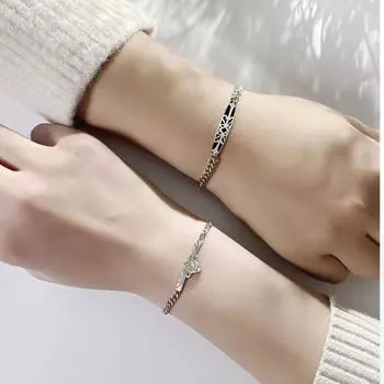 Бренд Mihmily - стильные и элегантные парные браслеты с бриллиантами, принцессой и рыцарем