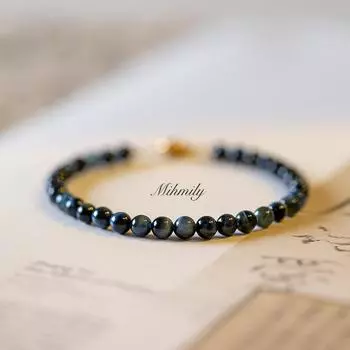 Бренд Mihmily-Винтажный браслет из натурального камня тигровый глаз, модная ручная работа