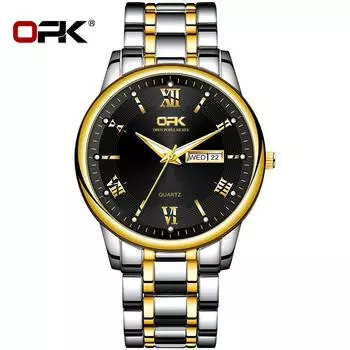 Бренд OPK 8117 Часы Кварцевые часы с двойным календарем Мужские часы