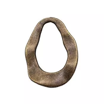 Бренд «Поделки для детей»: WYISYWG античный бронзовый цвет, нерегулярный соединитель для сережек 18x24 мм, 10 шт.