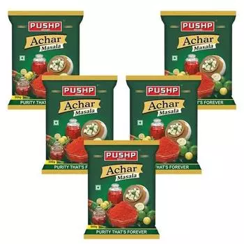 Бренд Pushp Achar Лимон, имбирь и свежая масала в упаковке 200 г (Пакет из 5)