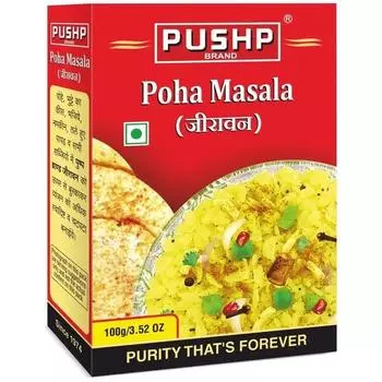 Бренд Pushp Jeeravan Poha Masala 100 г в коробке (Пакет из 1)