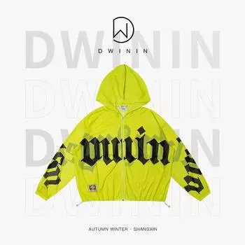 Брендовая американская сетчатая одежда для защиты от солнца для женщин Лето 2024 Новая защита от солнца Велосипедная Дышащая Тюлевая Верхняя одежда Солнцезащитная одежда Fluorescent Green M