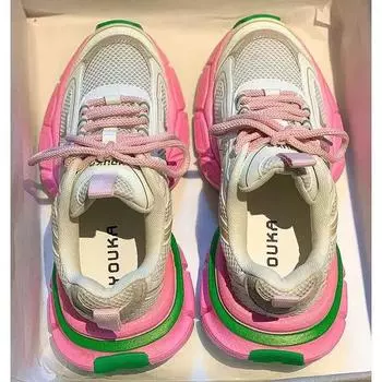 Брендовая дизайнерская обувь для женщин, вулканизированная обувь, дышащая, удобная, на платформе, женская обувь, модная, повседневная, спортивная обувь, женская обувь из сетки 35