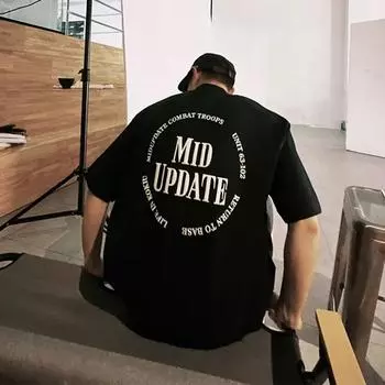 Брендовая мужская футболка из хлопка, летняя повседневная модная футболка MRMB с принтом, уличная одежда, рубашка с коротким рукавом и круглым вырезом, футболки, топы, одежда, новинка S чёрный