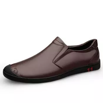 Брендовая мужская повседневная обувь Роскошные туфли на плоской подошве из натуральной кожи Дышащие туфли-лодочки Дизайнерская обувь для мужчин Мокасины Мужские лоферы-лодочки 46