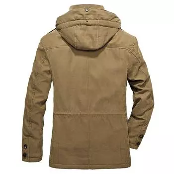 Брендовая одежда, зимние куртки, мужские пальто, куртка в стиле милитари из овечьей шерсти, куртка-парка, синий, хаки, армейский зеленый L