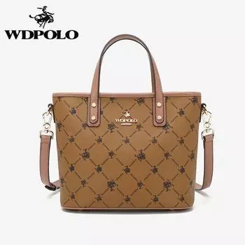 Брендовая сумка WDPOLO на плечо, большая вместительная большая сумка с цветком, большая сумка через плечо с ручным коносаментом, женская летняя сумка M