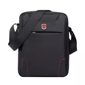 Брендовая водонепроницаемая мужская сумка на одно плечо Oxford Black Messenger Bags Мужская сумка Деловой портфель Повседневные сумки Женские чёрный