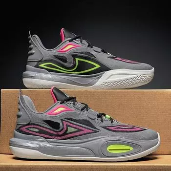 Брендовая высококачественная мужская баскетбольная обувь для мужчин и женщин, повседневная спортивная обувь унисекс, уличная баскетбольная тренировочная обувь, детские кроссовки 34