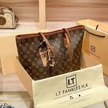 Брендовая женская сумка 2024 года, новая осенне-зимняя мода, большая вместимость, дизайнерская сумка через плечо, ретро, роскошная ручная сумка через плечо для матери 34-30-15cm