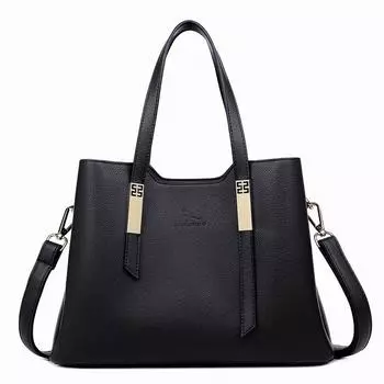 Брендовая женская сумка через плечо из мягкой кожи, роскошные сумки, женские сумки, дизайнерские сумки для женщин, новинка 2023 года, высокое качество чёрный