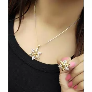 Брендовое колье Laksh с серьгами