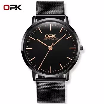 Брендовые часы OPK, повседневные модные кварцевые мужские часы, мужские кварцевые часы