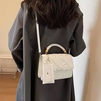 Брендовые дизайнерские маленькие сумки через плечо, новая модная сумка через плечо, стеганые женские квадратные сумки из искусственной кожи