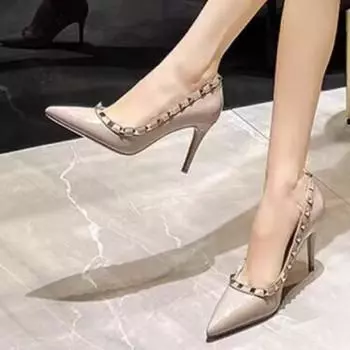 Брендовые дизайнерские новые осенние женские ботинки челси из искусственной кожи, элегантные, для банкета, вечеринки, женские туфли на высоком каблуке, большой размер 35