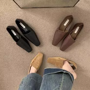 Брендовые дизайнерские туфли-лодочки женские туфли-лоферы элегантные кожаные туфли с квадратным носком мягкие туфли трендовые новые зимние удобные туфли для ходьбы женские 35