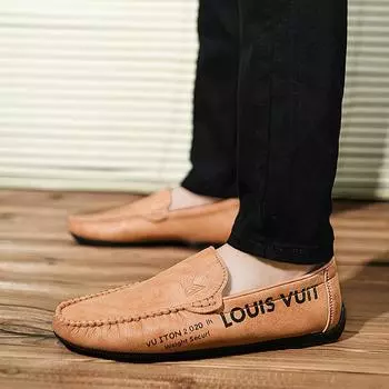 Брендовые коричневые кожаные мужские мокасины, удобные мягкие мокасины, мужские повседневные туфли без застежек для вождения, мужские туфли на плоской подошве Zapatos Hombre 38