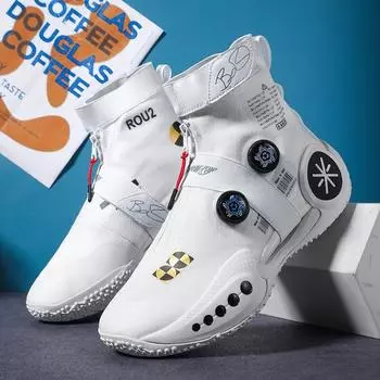 Брендовые кроссовки в стиле хип-хоп, мужские высокие мужские баскетбольные кроссовки, детские женские дизайнерские баскетбольные ботинки, модная спортивная обувь в уличном стиле, мужская 36 чёрный